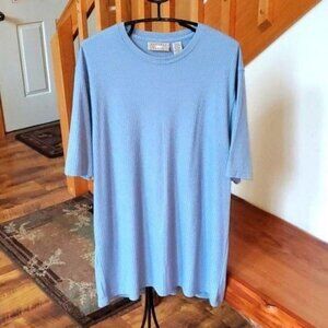 Natural Issue Rayon Short Sleeve Knit Crew Neck Pullover Sz. XLT Shirt‎